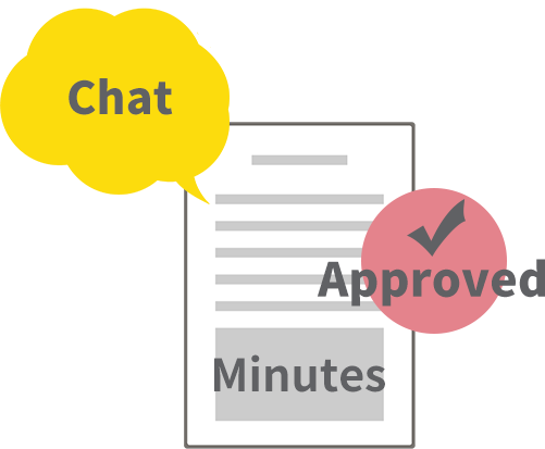 Meeting minutes, chats, and agreements